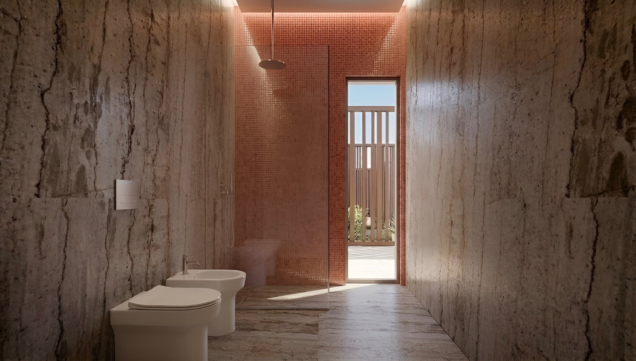 Render de un baño