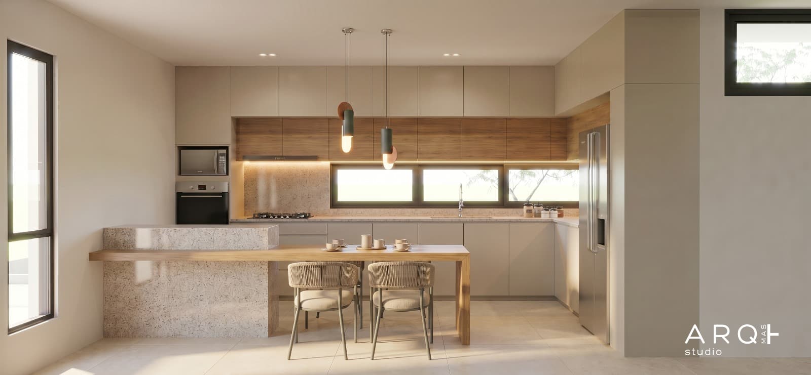 Render of the kitchen